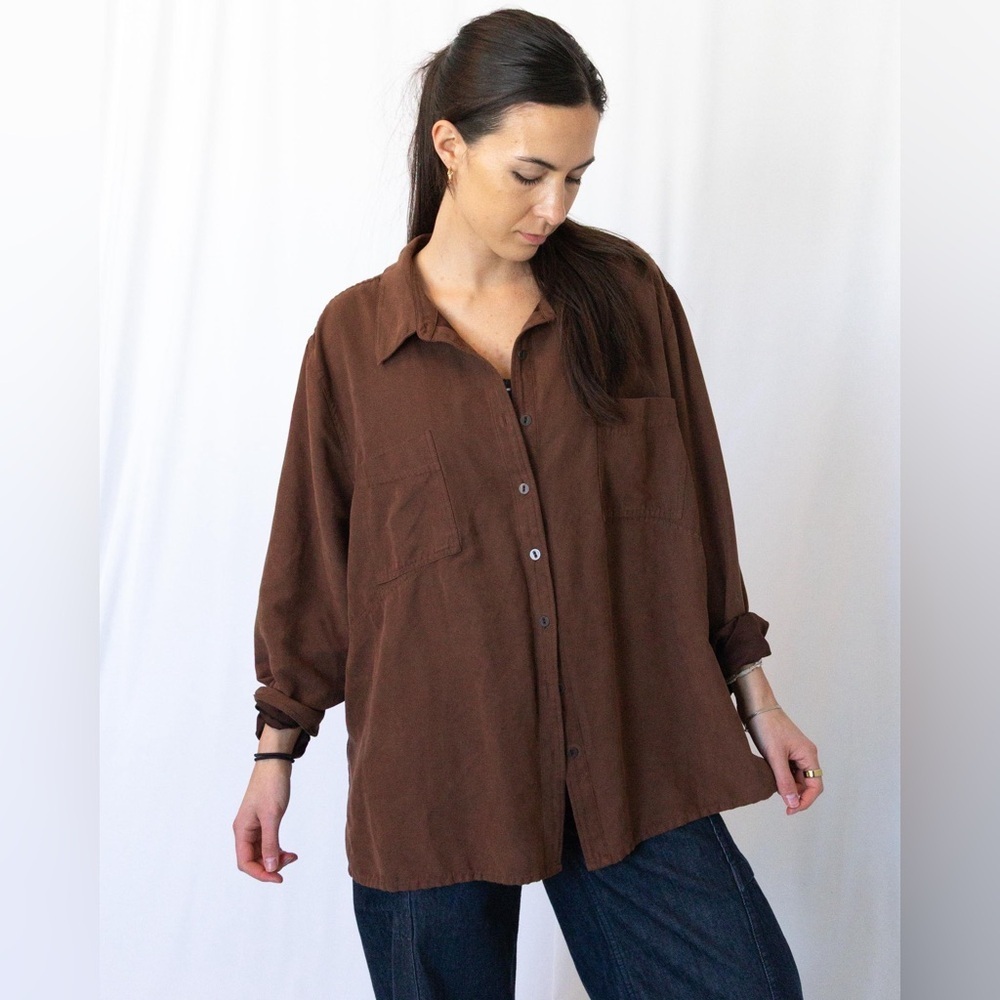 Suede Button Down - Picture 9 of 10